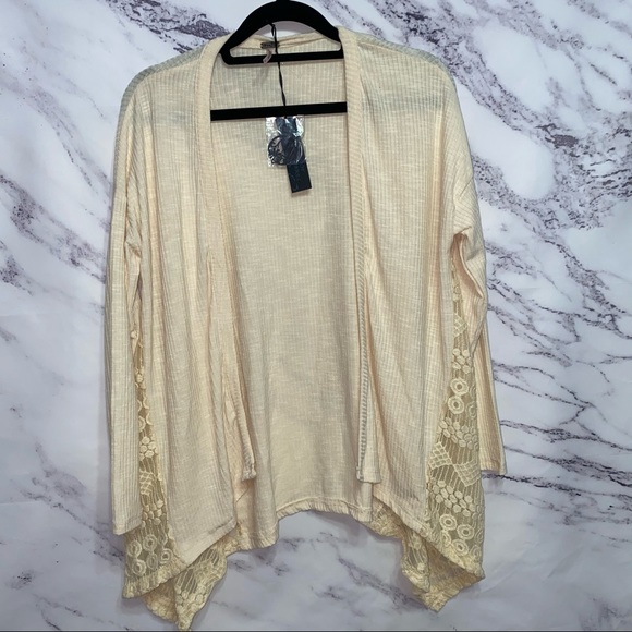 Poof Beige Cardigan - Picture 1 of 6